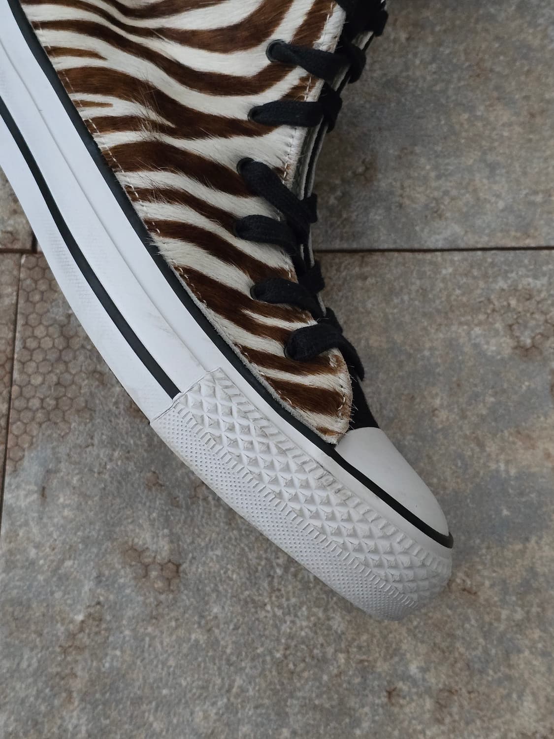 (235)컨버스 척테일러 올스타 지브라 송치 하이 상품이미지8