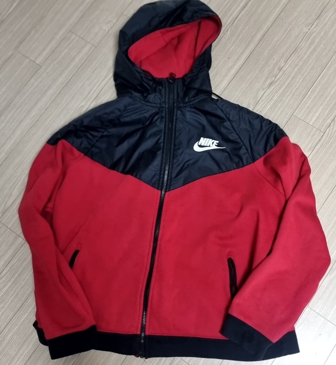 빈티지 나이키 후드집업 레드/블랙(105-110) 상품이미지1