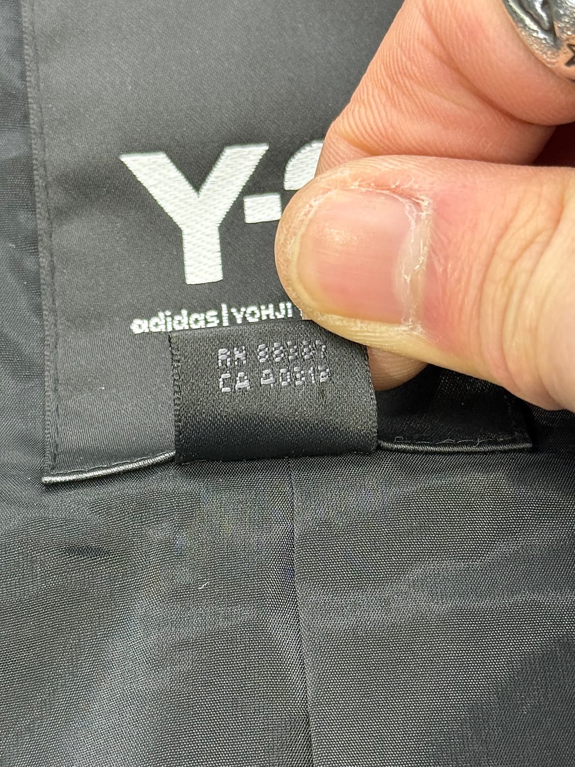 y-3 블랙 크로스 지퍼 개버딘 울 롱 자켓 상품이미지7