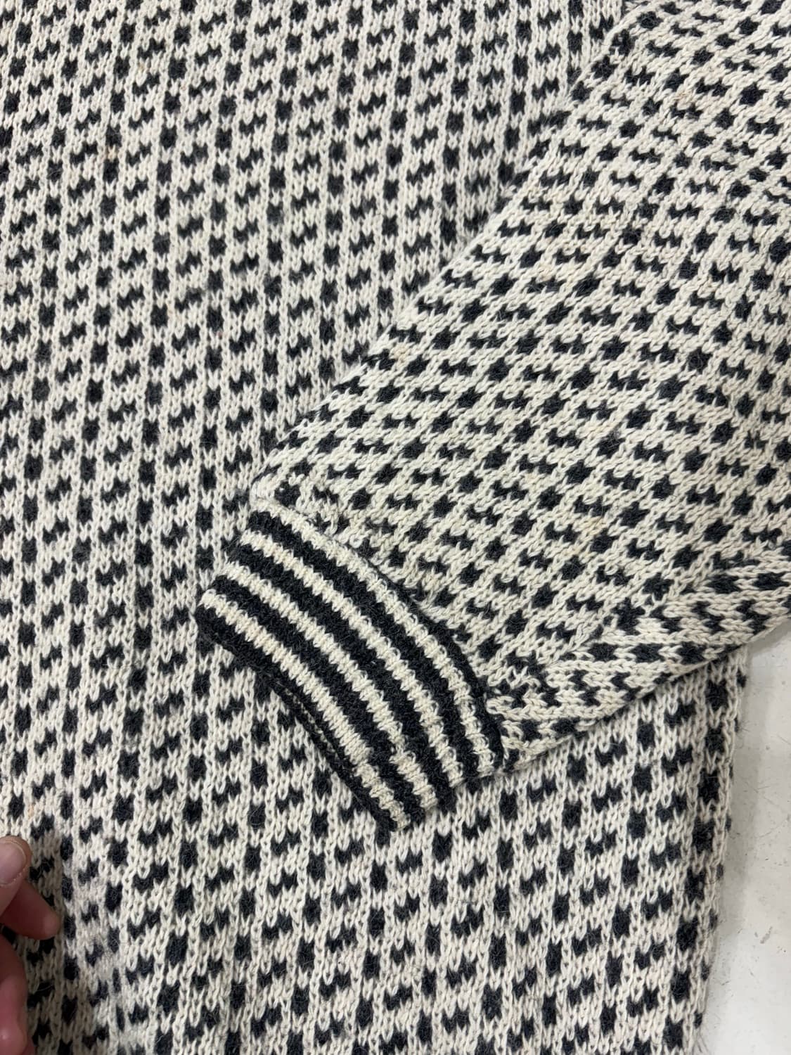 80’s LL Bean Bird eye wool Sweater. 상품이미지4