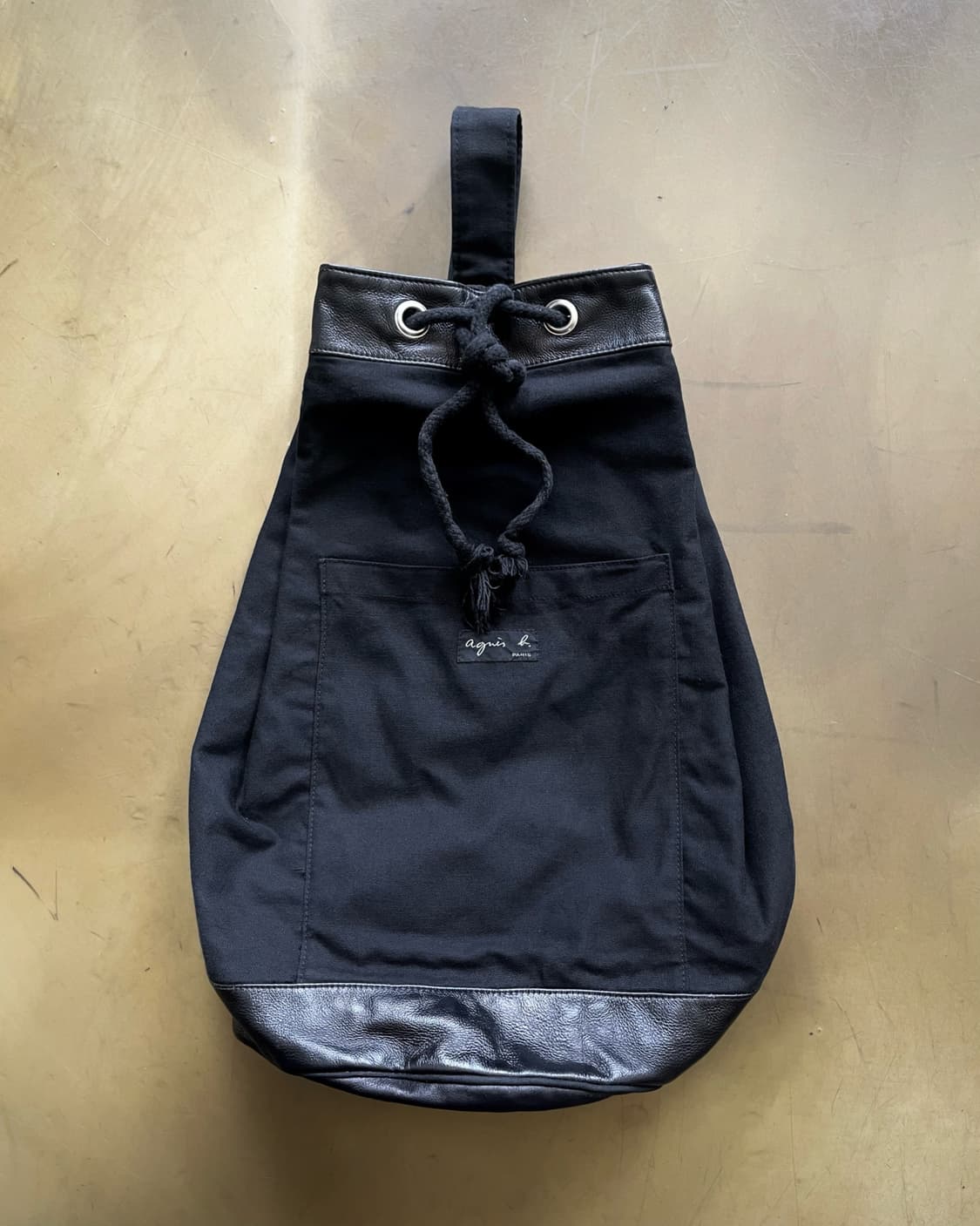 agnès b. Leather Trim Old Duffle Bag 상품이미지3