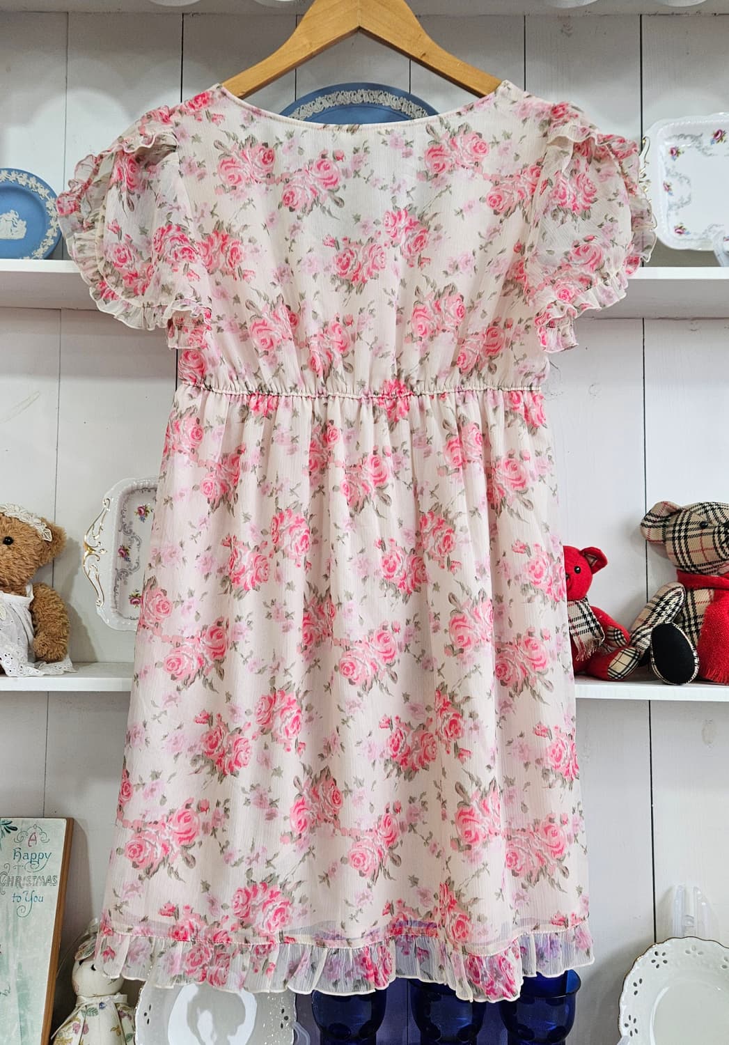 (LEST ROSE) 플라워 쉬폰 원피스 상품이미지7