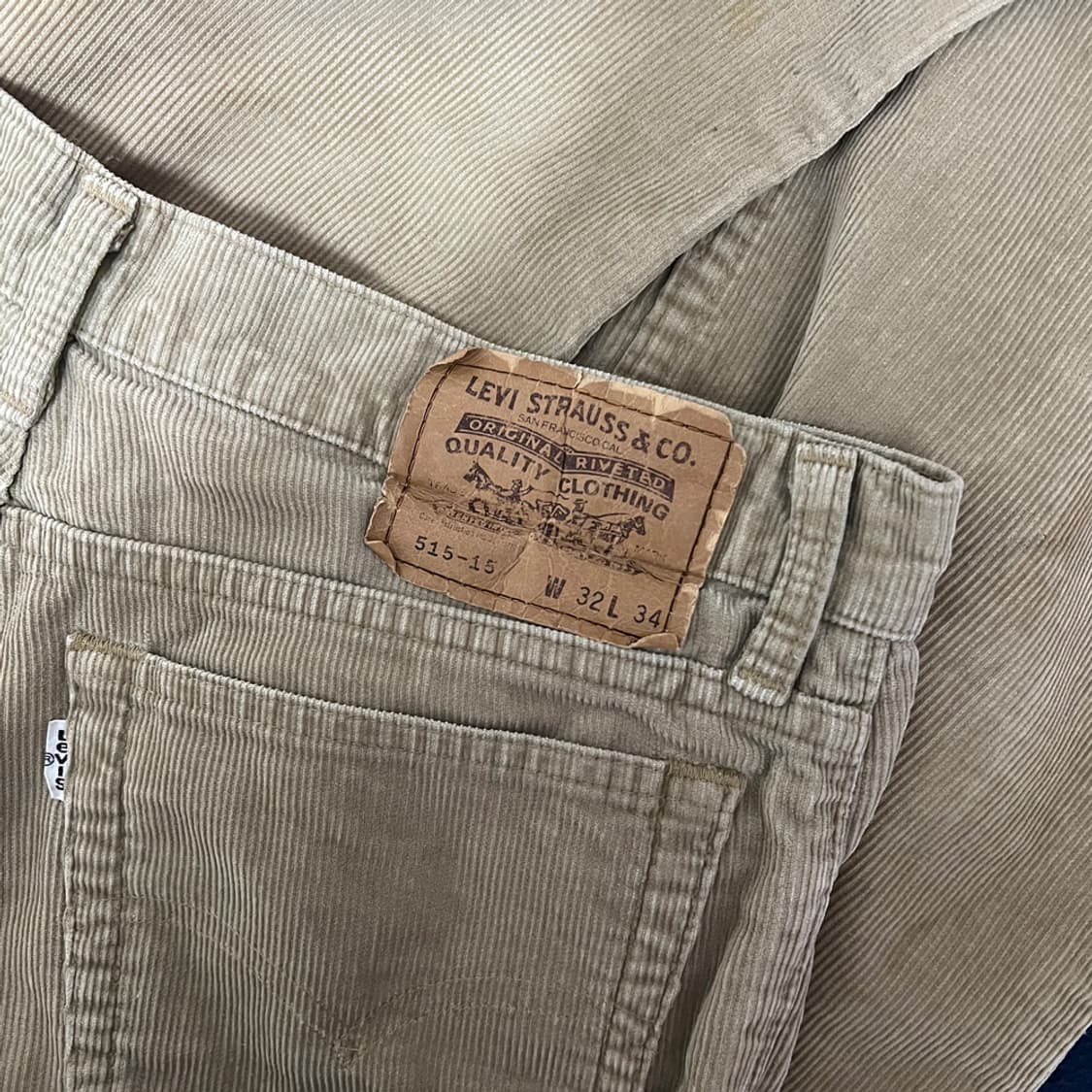 90s 리바이스 재팬 515-15 코듀로이 팬츠 바지 32 상품이미지4