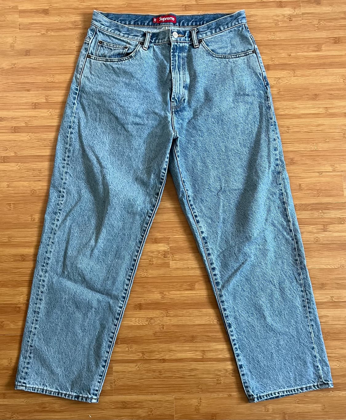 슈프림 배기진 워시드 인디고 25ss 상품이미지4