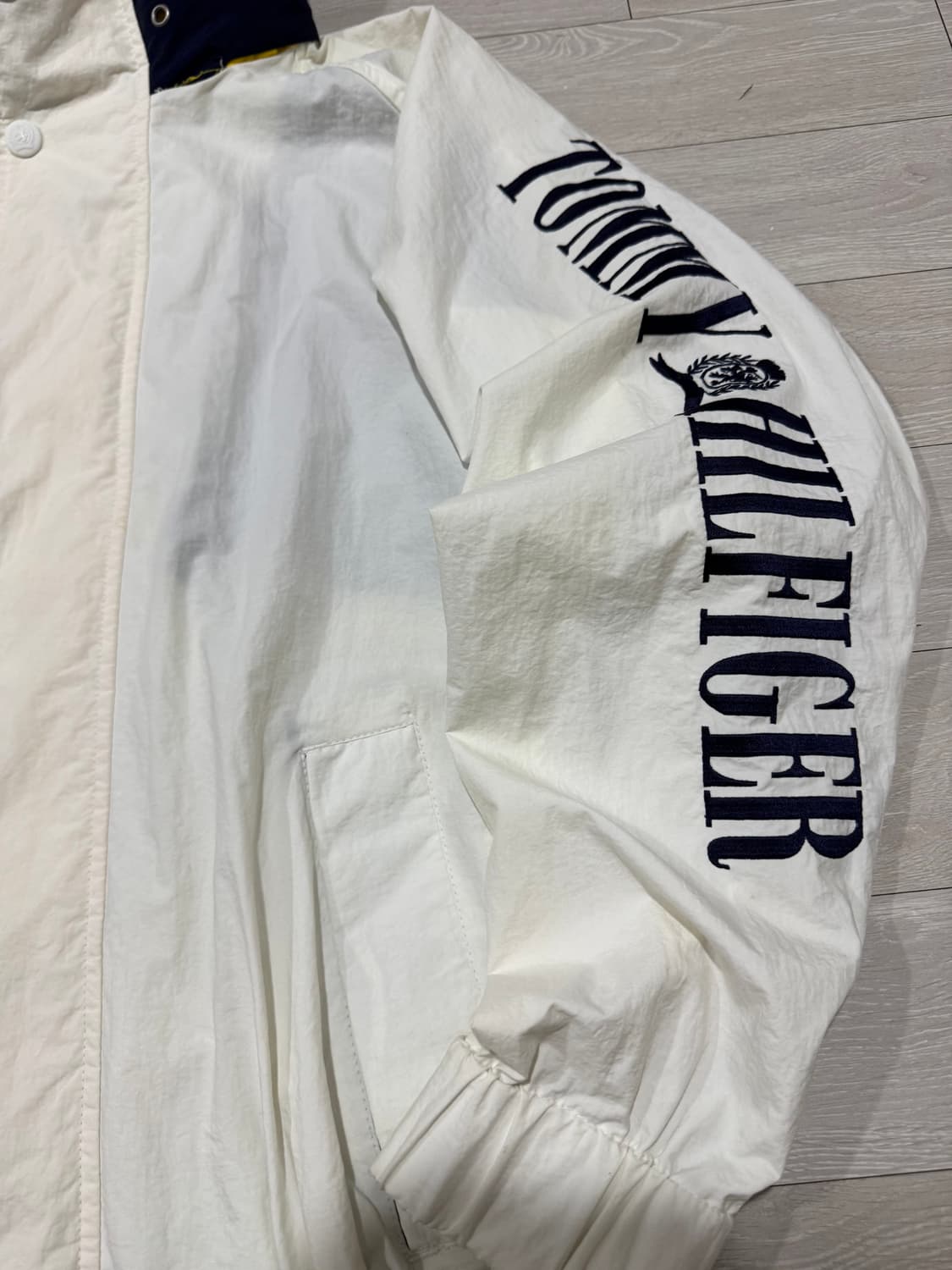 90’s 타미 힐피거 스펠아웃 우븐 자켓 상품이미지3