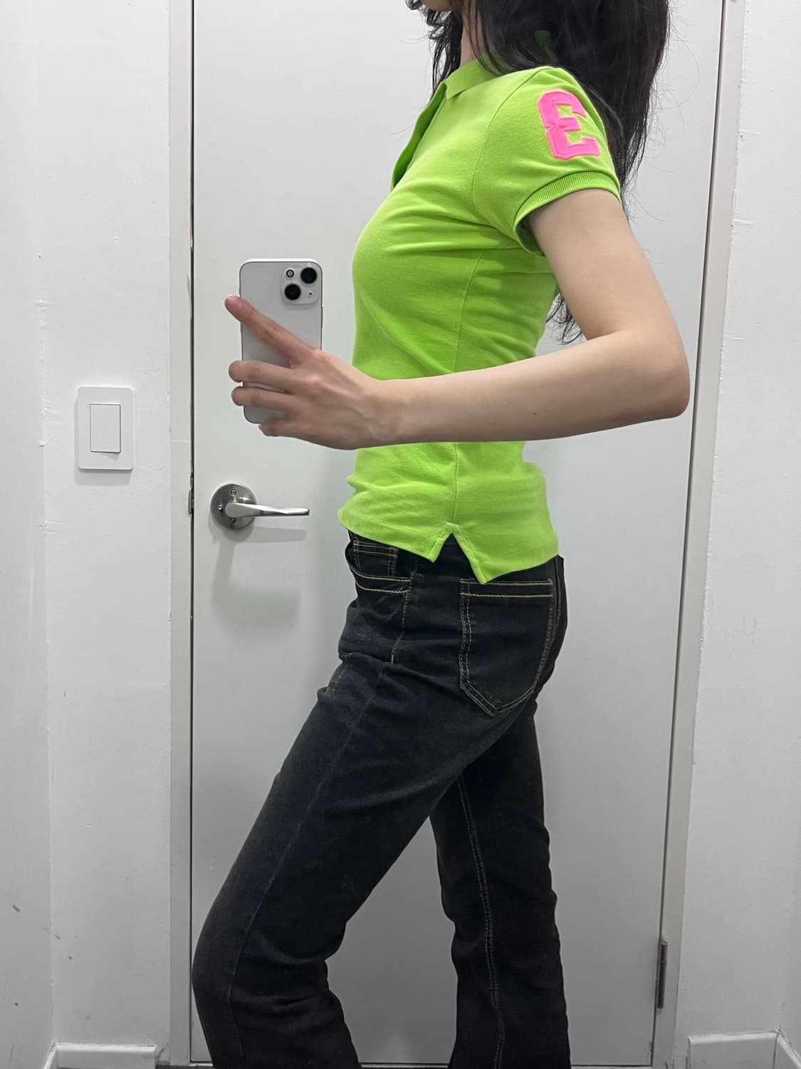 폴로 빅포니 핑크 연두 초록 반팔 티셔츠 상품이미지2