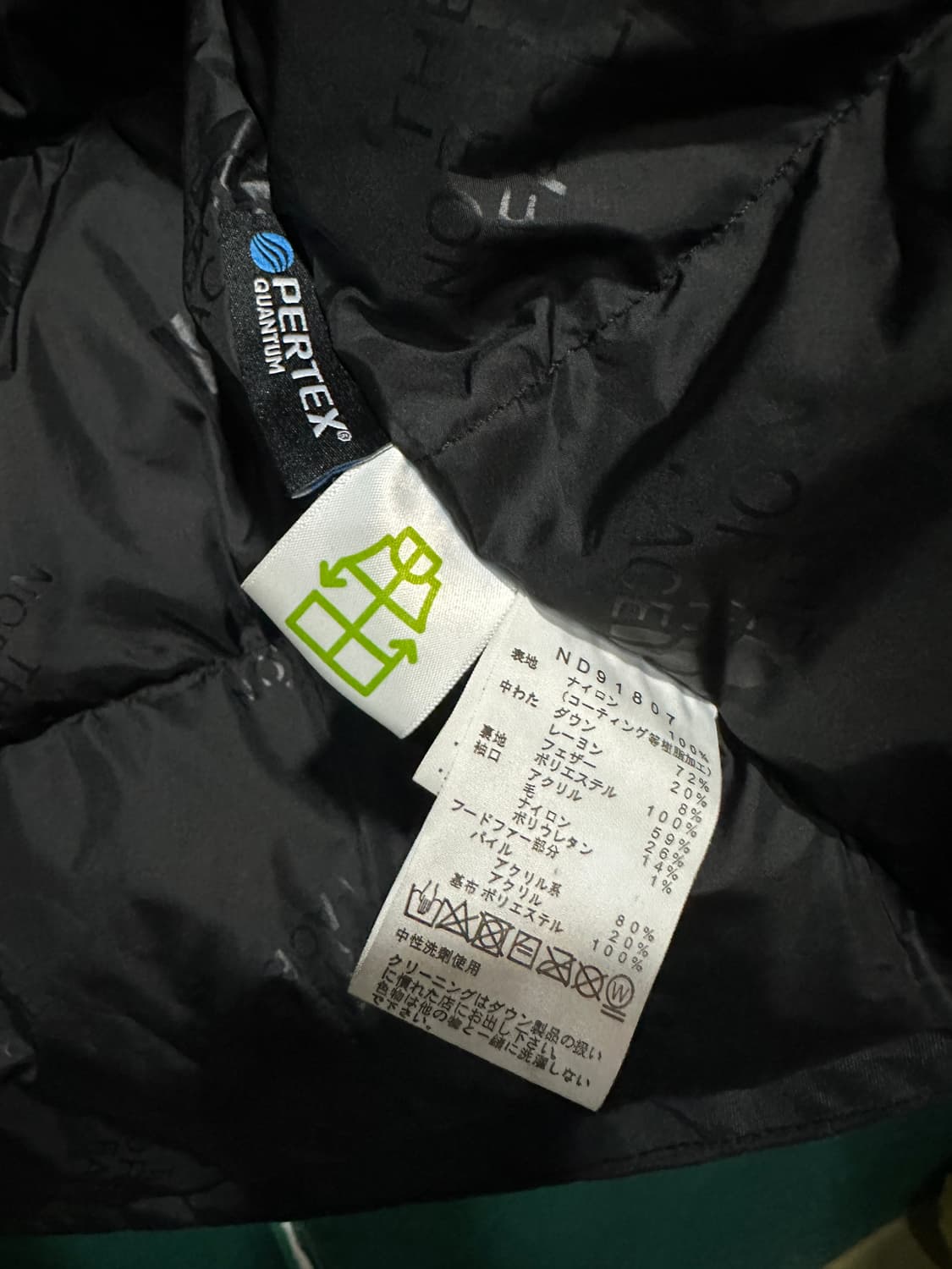 노스페이스 일본판 고어텍스패딩 L 상품이미지5