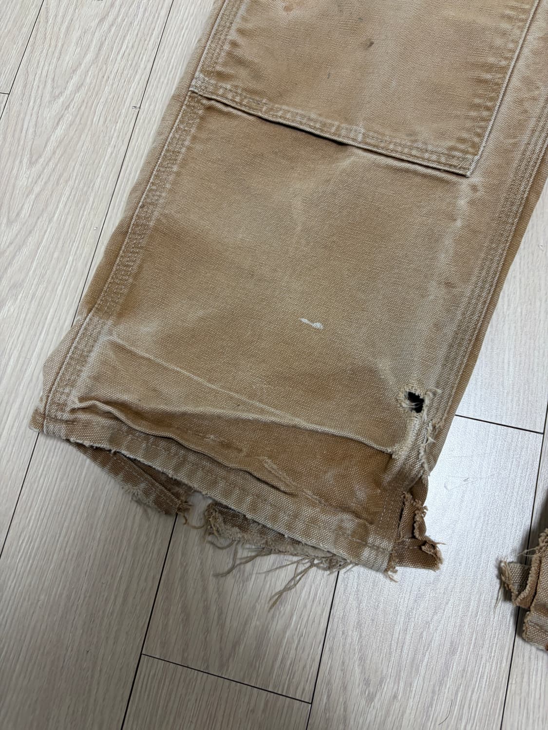 빈티지 USA 칼하트 더블니 브라운 33x30 상품이미지3