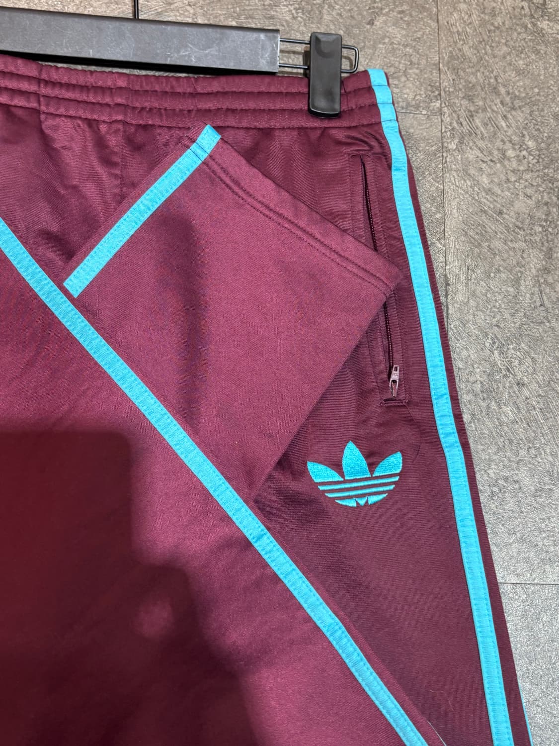 아디다스 파이어버드 트랙팬츠 버건디 바지 95사이즈 상품이미지5
