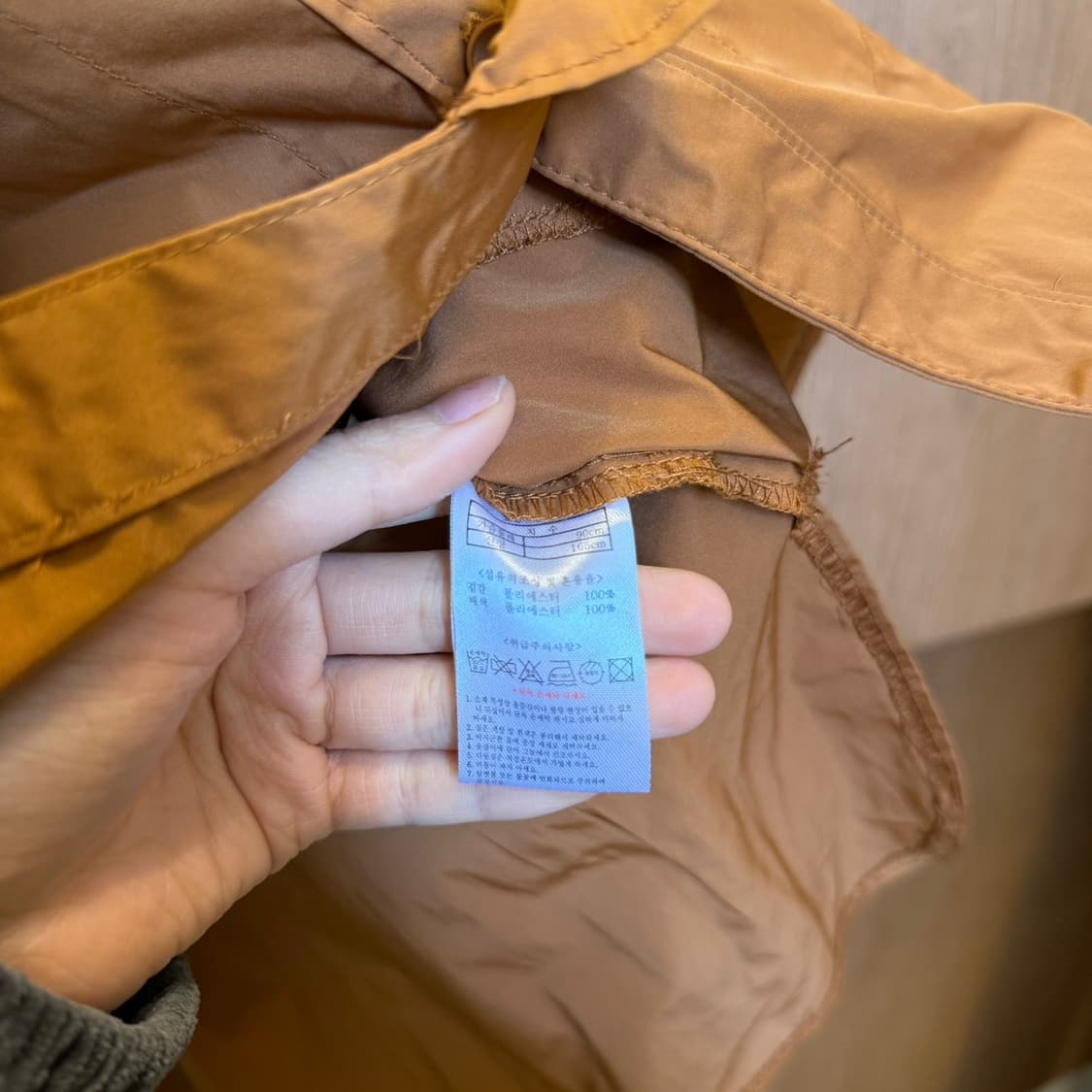 빈티지 자켓 셔링 웨스트 스트랩 더블 포켓 버튼 디테일 브라운 상품이미지6