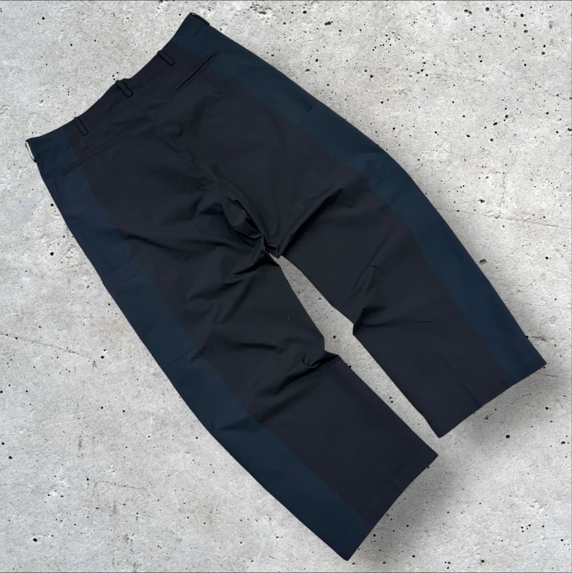 [L] YOUTH 유스 배색 폴리 와이드 팬츠 블랙 D319 상품이미지2