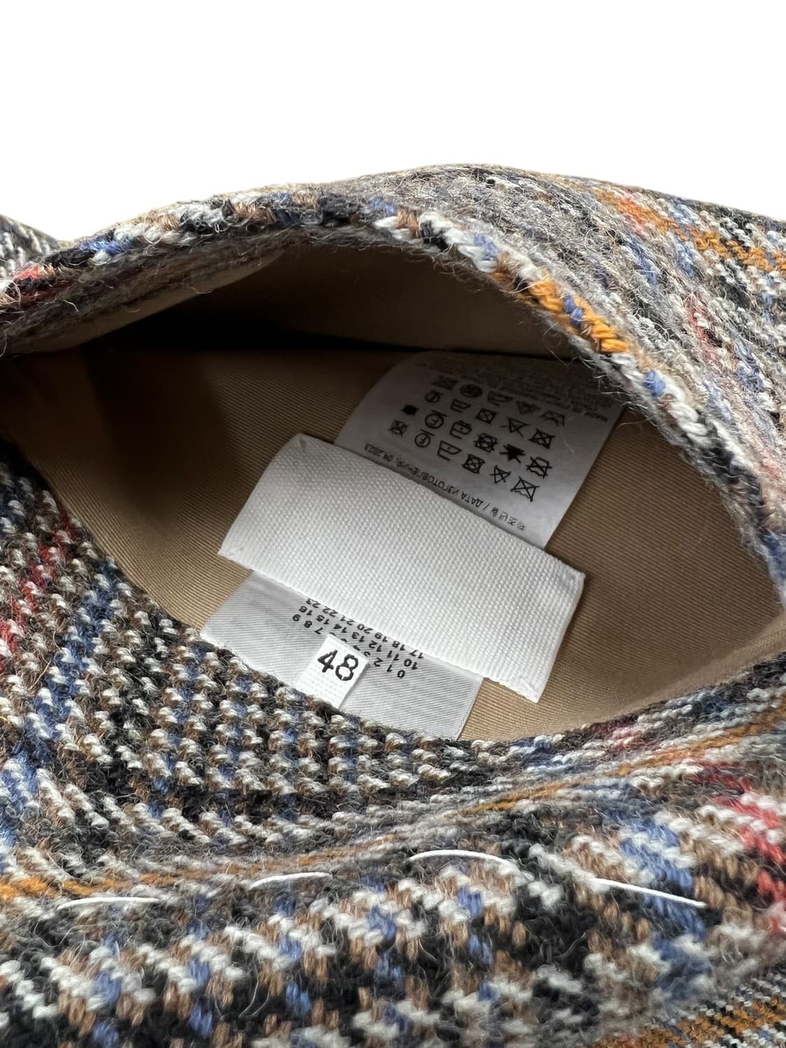 마르지엘라 리버시블 게버딘/트위드 레글런 맥코트 상품이미지7