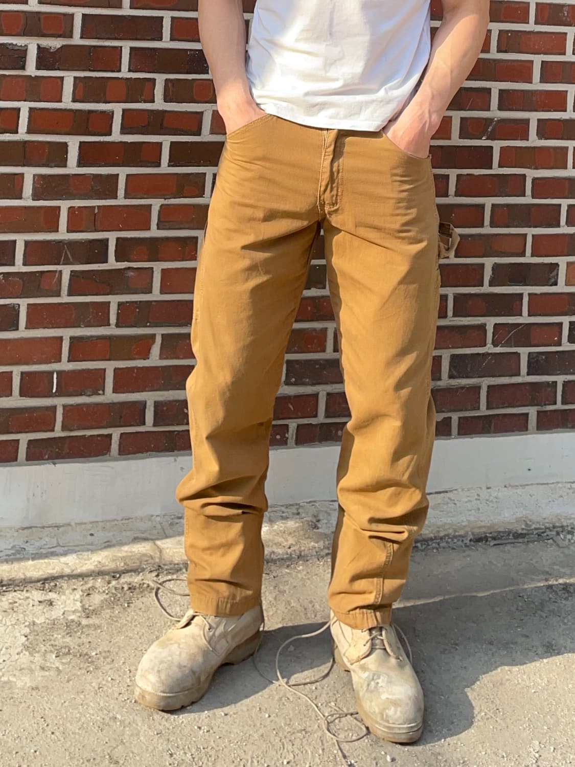 칼하트 카멜 워크 카펜터 팬츠 상품이미지2