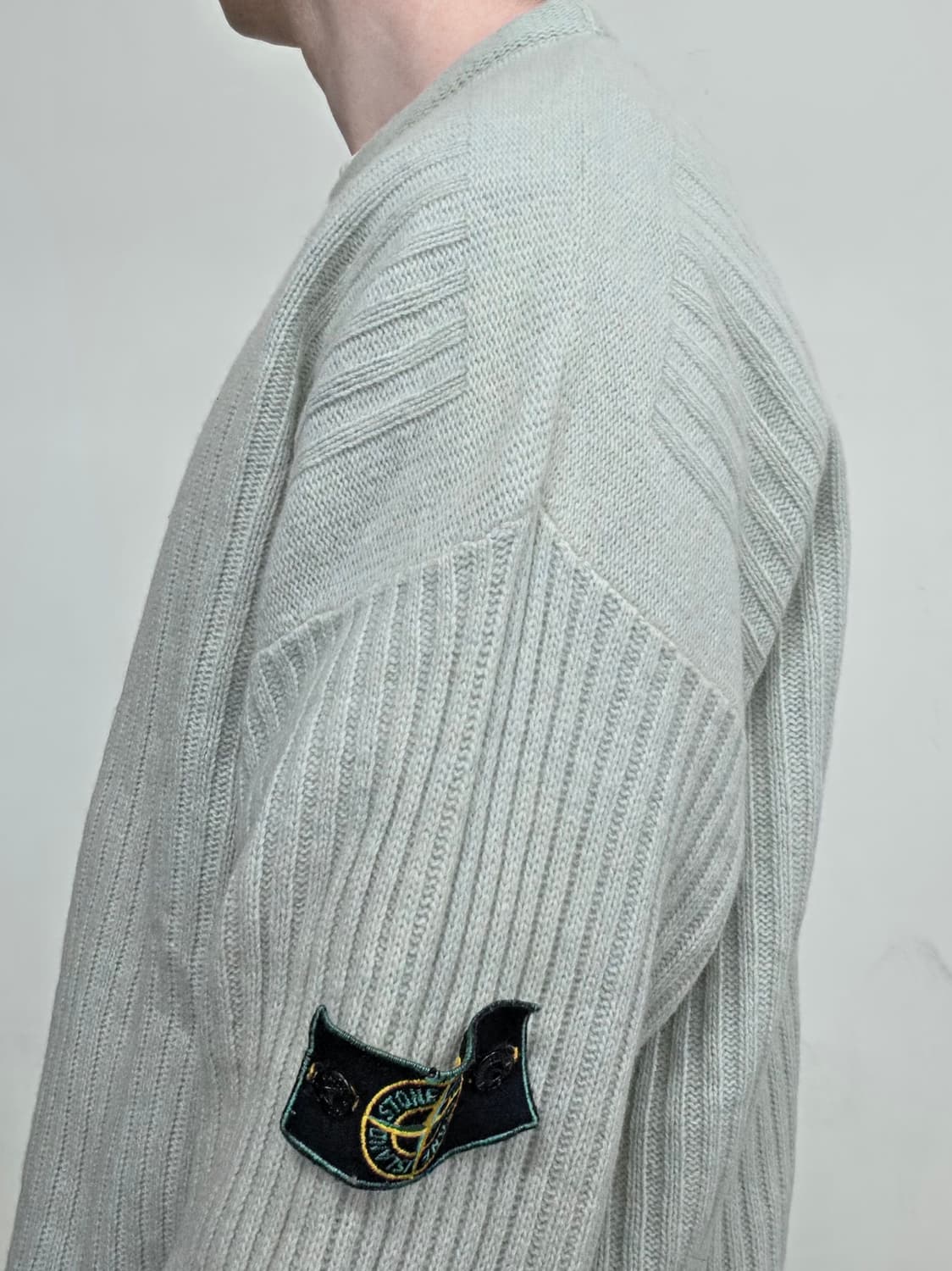 92/93 스톤 아일랜드 그린 엣지 민트, 울 오버사이즈 니트 상품이미지5