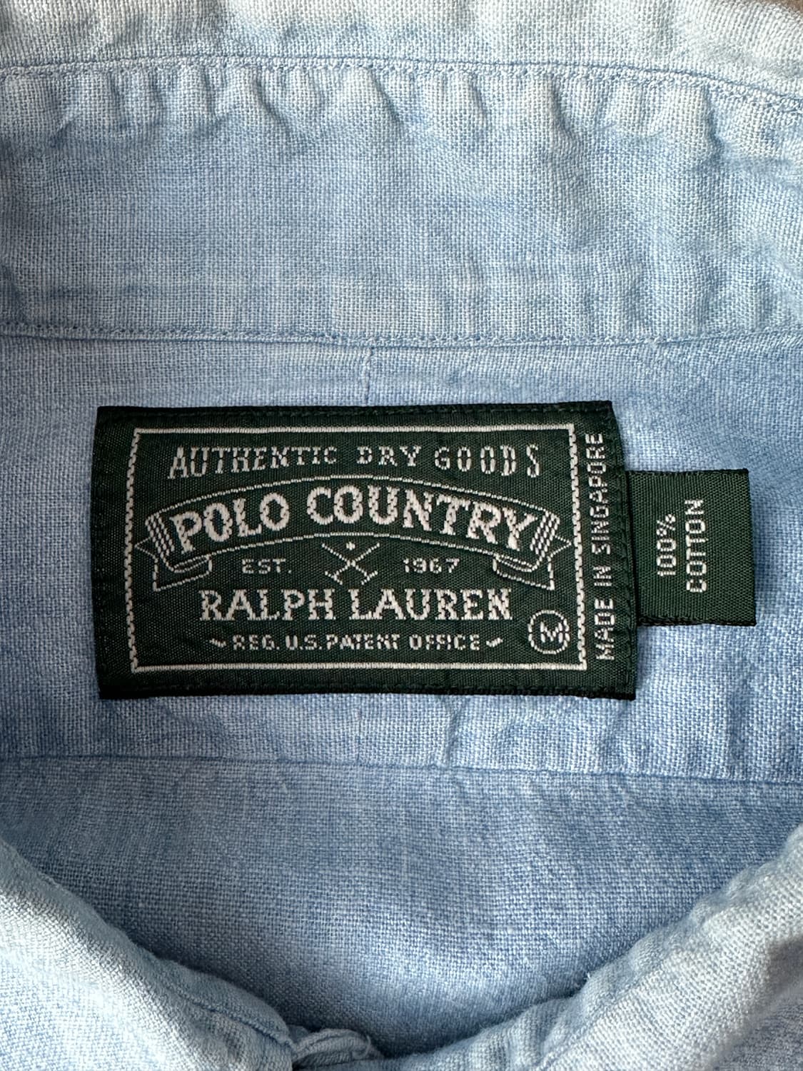 90s 폴로 컨트리 샴브레이 셔츠 100 상품이미지7