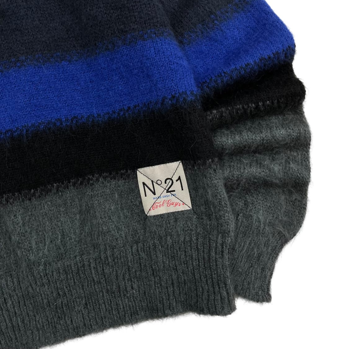 누메로 벤투노 넘버21 멀티배색 모헤어 니트 상품이미지5