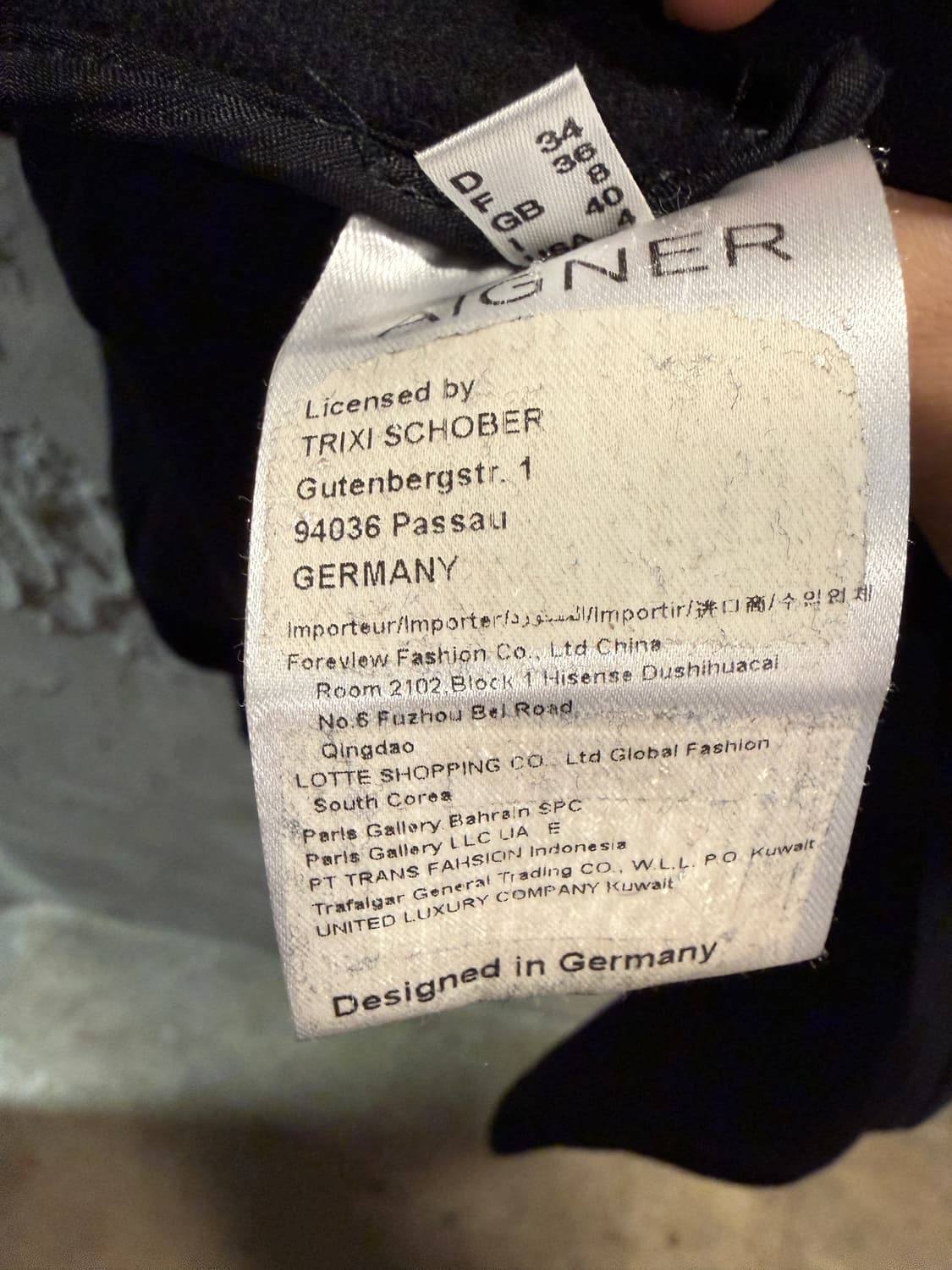 아이그너 울 블렌드 테일러드 자켓 블랙 40 상품이미지6