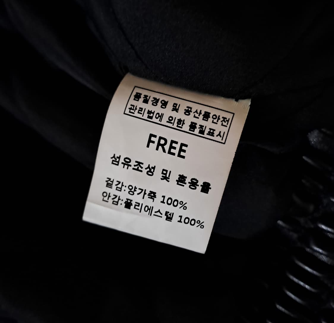 (여성) JULL-LOG 줄로그 양가죽 하이넥 크롭자켓 FREE B608 상품이미지9