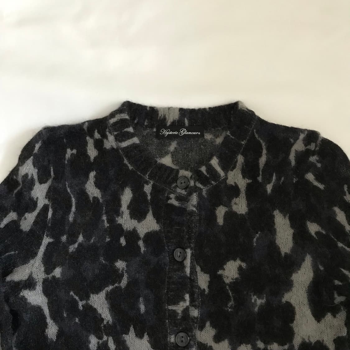 히스테릭 글래머 표범 모헤어 가디건 상품이미지4