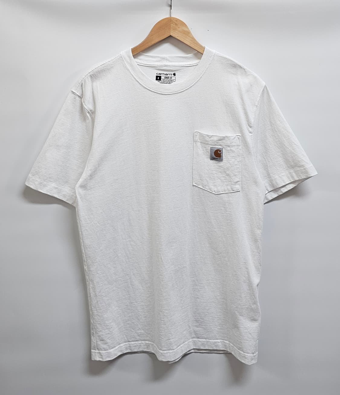 칼하트 포켓 반팔티 화이트 S 상품이미지1