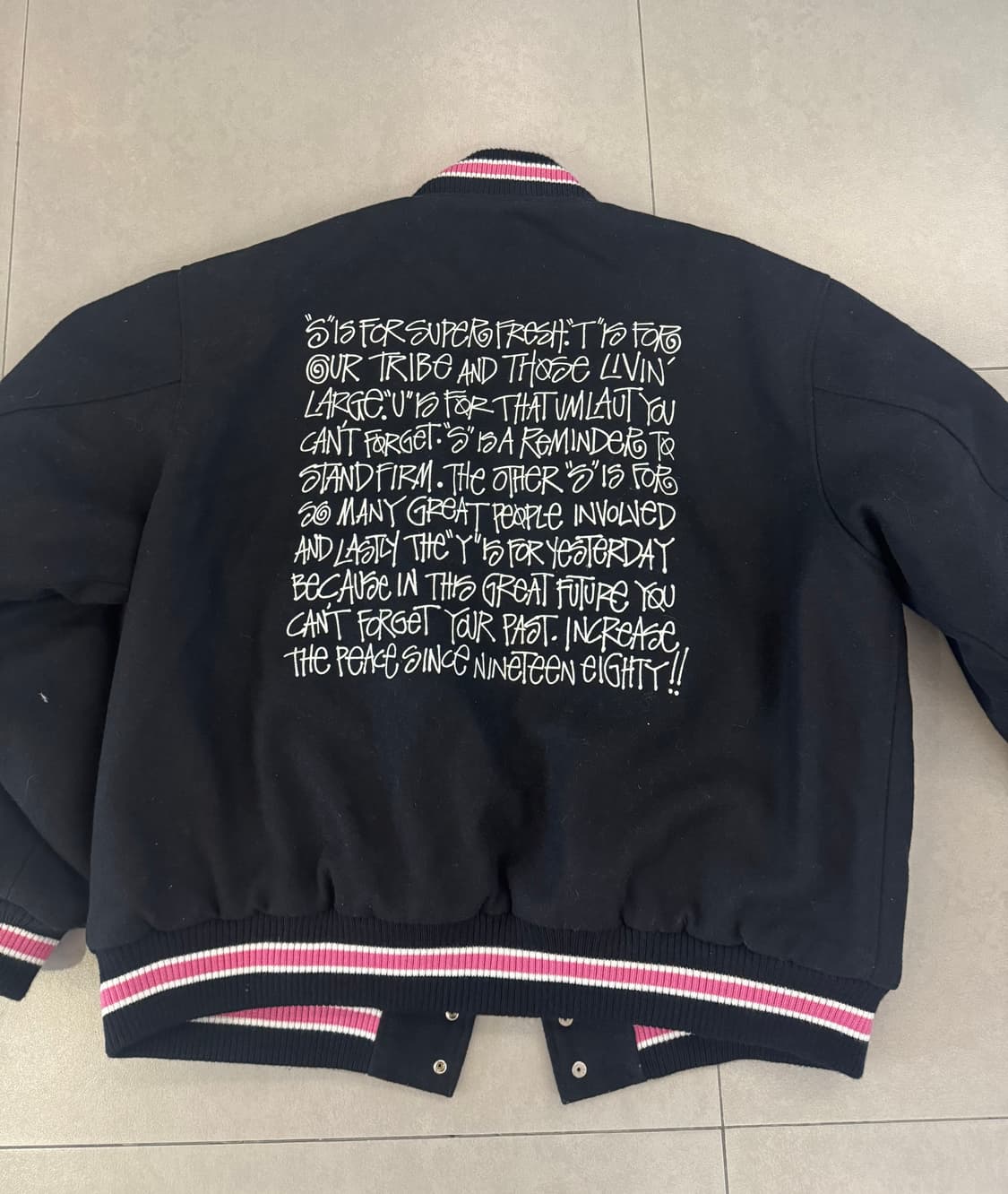 Stussy Melton 바시티 자켓 XL 상품이미지3