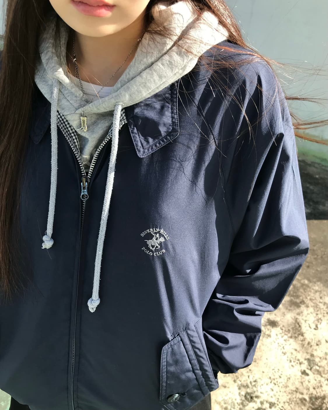 Beverly Hills Polo Club 네이비 집업 자켓  상품이미지2