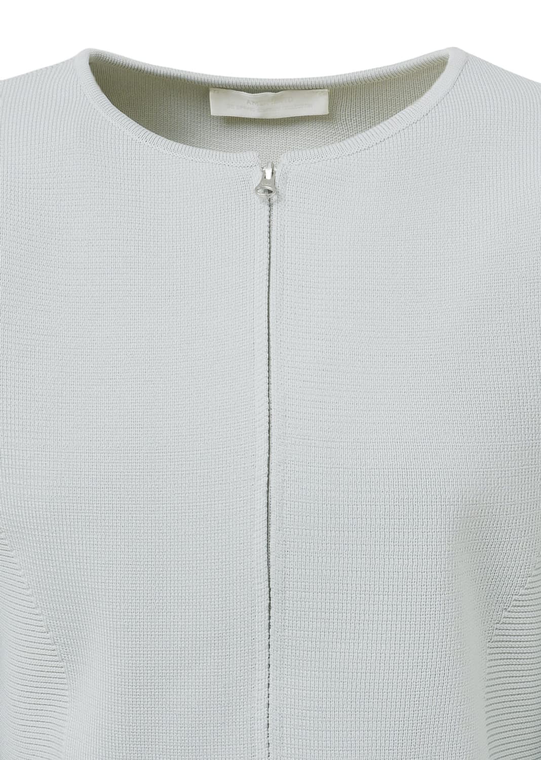 아모멘토 Rounded Zip-Up Cardigan, Grey 상품이미지3