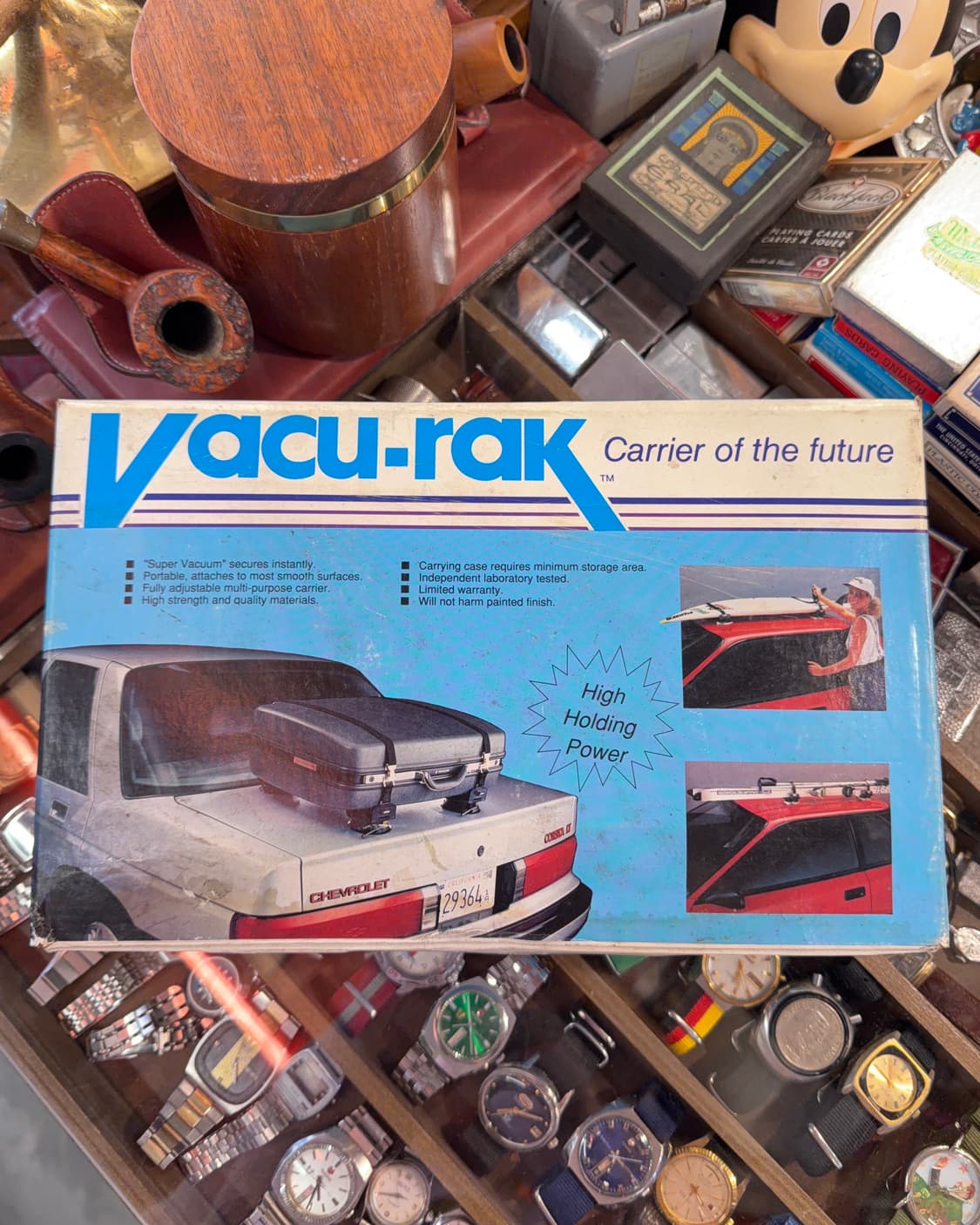 빈티지 소품 Vacu-Rak 브랜드 진공 차량 탑 랙 캐리어 상품이미지5