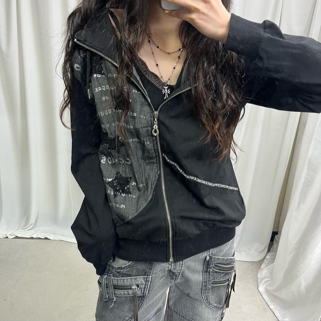 Japanese vintage star point hood zip-up 상품이미지3