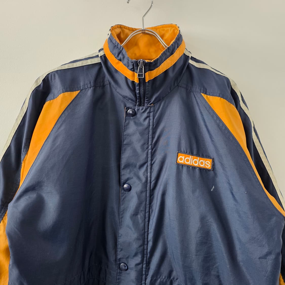 90s 아디다스 빈티지 배색 워크자켓 패딩 상품이미지2