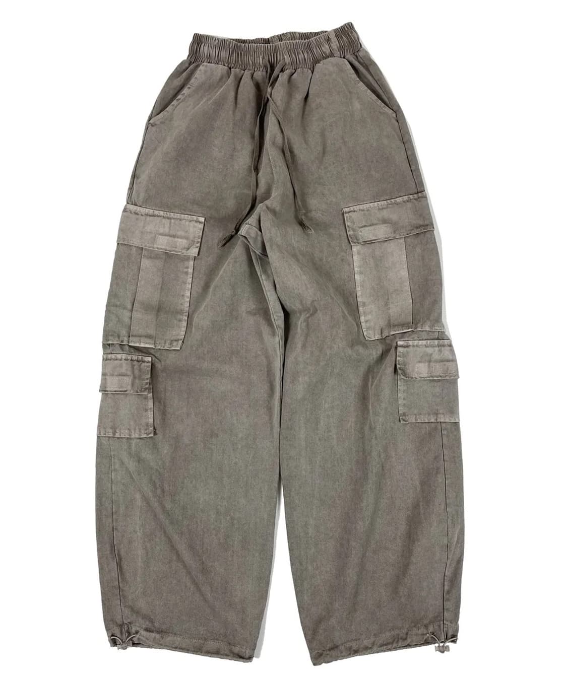 스케이터락 피그먼트 코튼 와이드 팬츠 베이지 상품이미지1