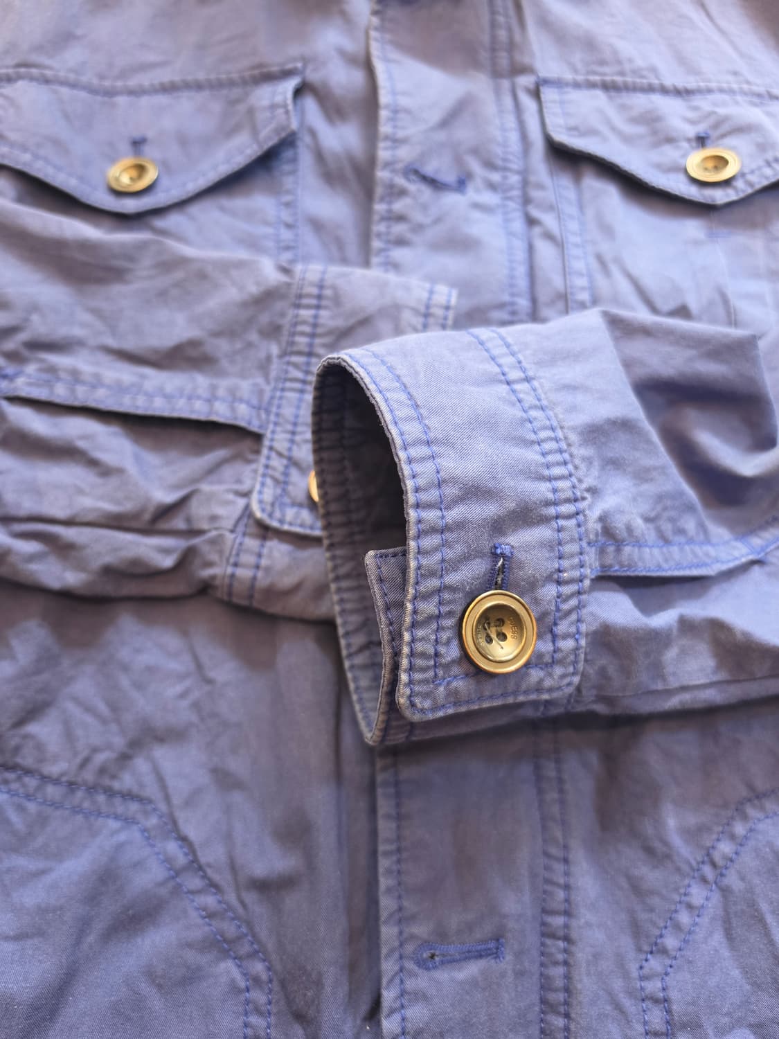 게스(GUESS) 블루 컬러 야상자켓 - L 상품이미지5