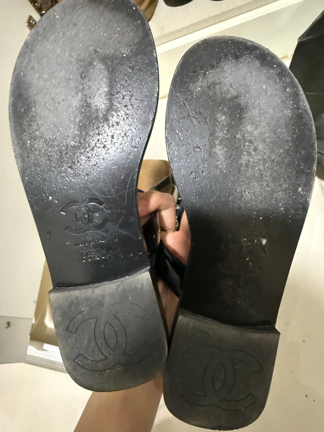 샤넬 체인 쪼리 샌들 은장 플리플랍 슬리퍼 제니 고윤정 여름 상품이미지4