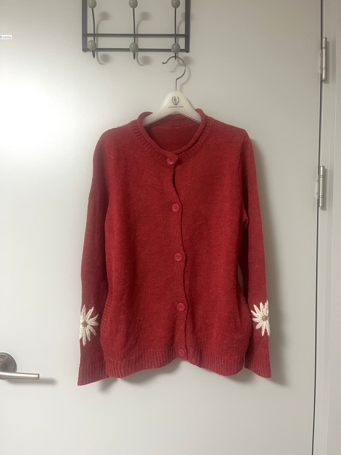 보헤미안 히피 플라워 니트 가디건 상품이미지1