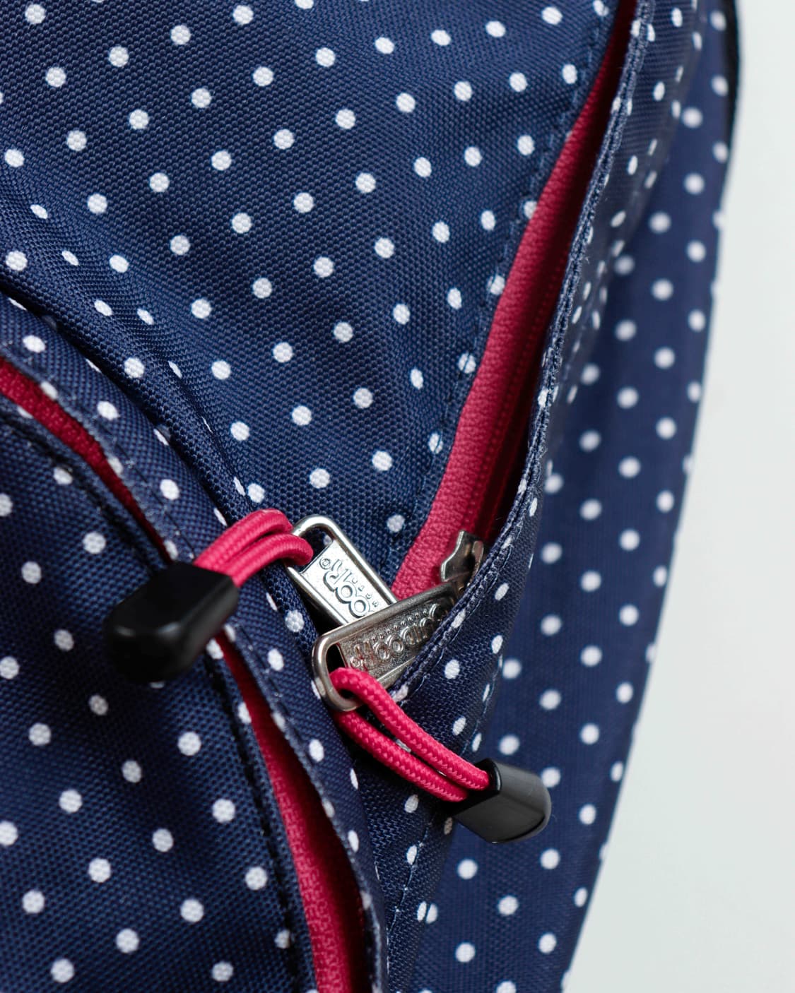 [OUTDOOR] 네이비 핑크 도트 라운드 백팩 상품이미지6