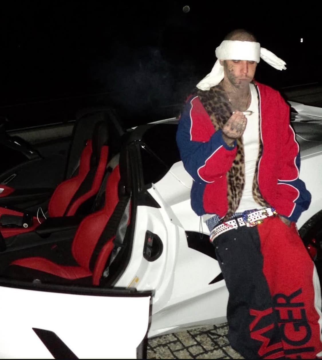 슈프림 포우 퍼 리버시블 후드 트랙 자켓 레드 L 상품이미지1