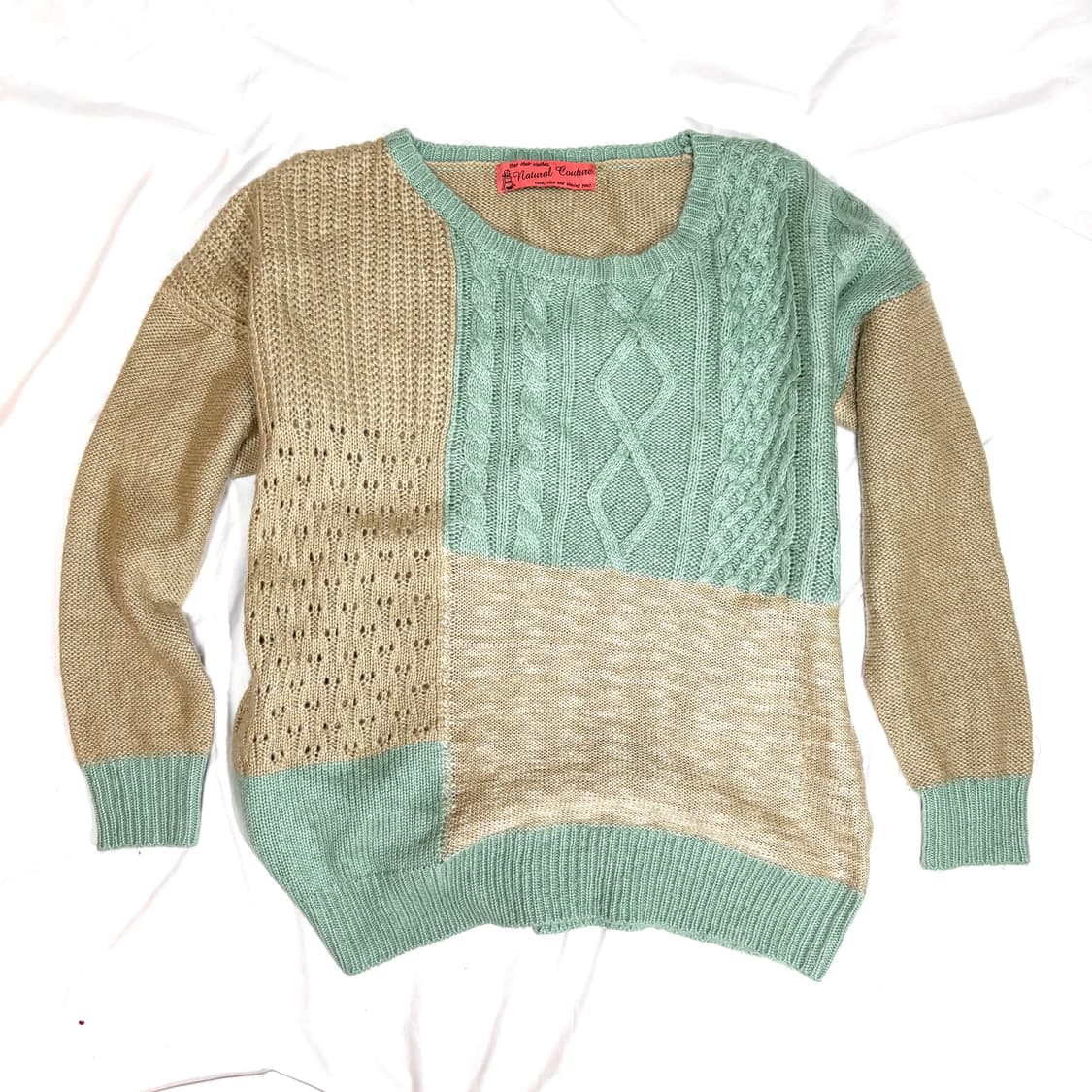 빈티지 하구미 모리 민트 니트 상품이미지1