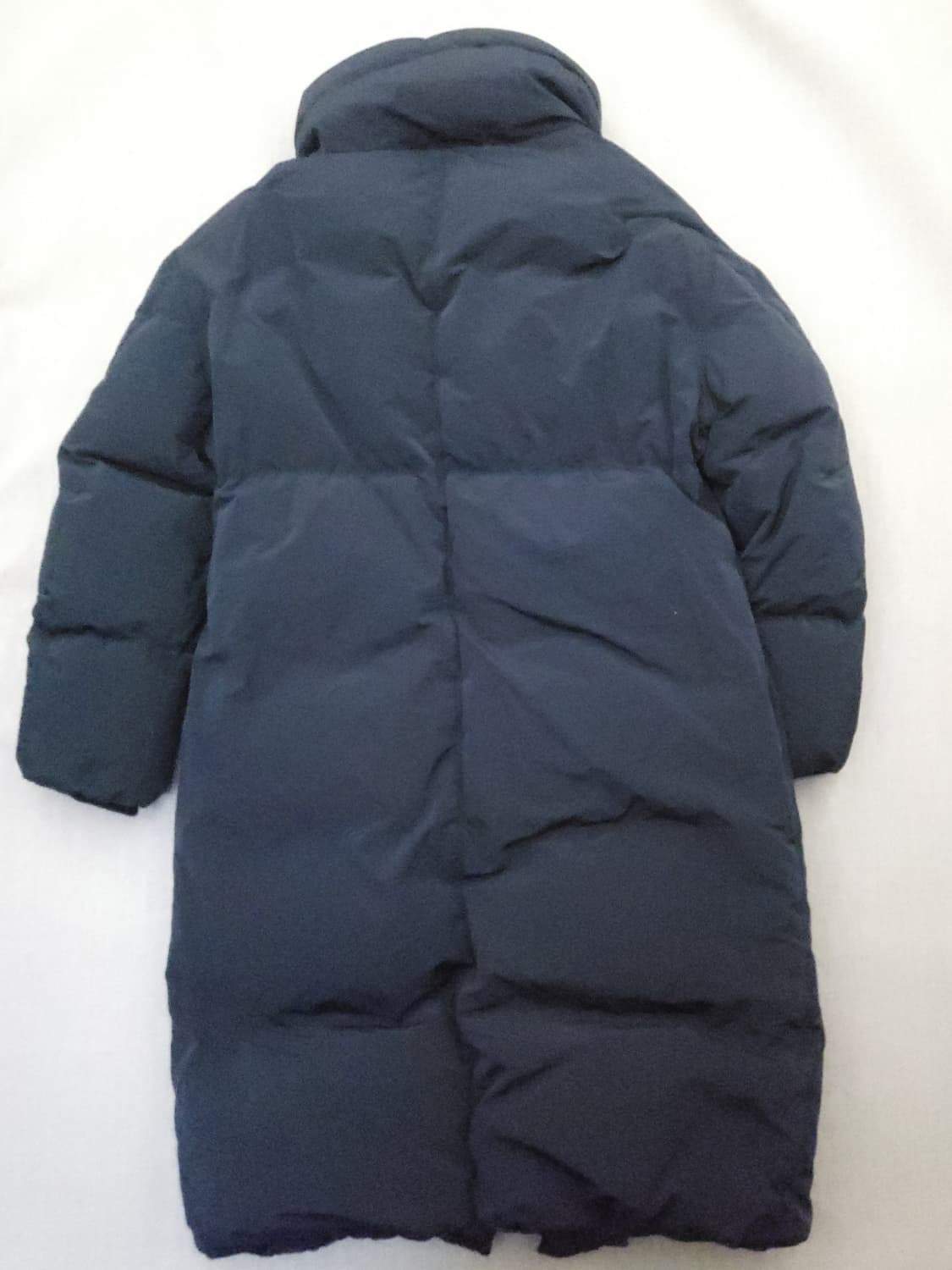 보브 롱 기장 네이비 패딩 코트m 상품이미지4
