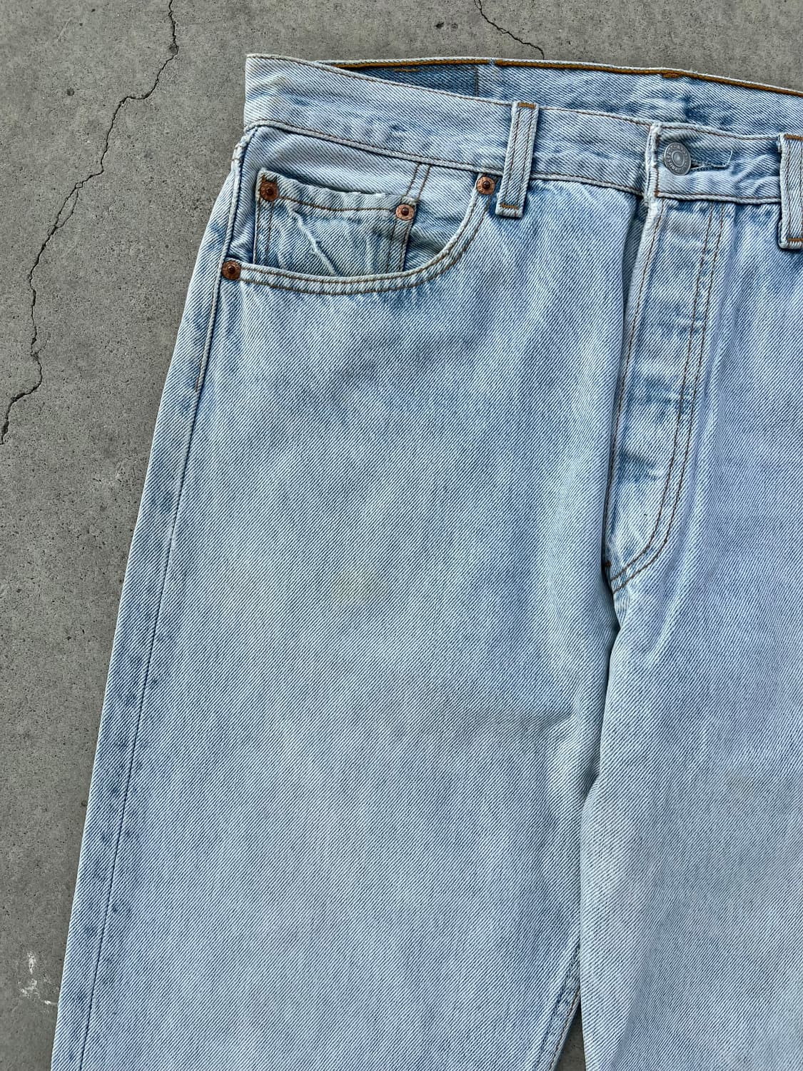 빈티지 리바이스 501 데님 팬츠 연청 상품이미지5