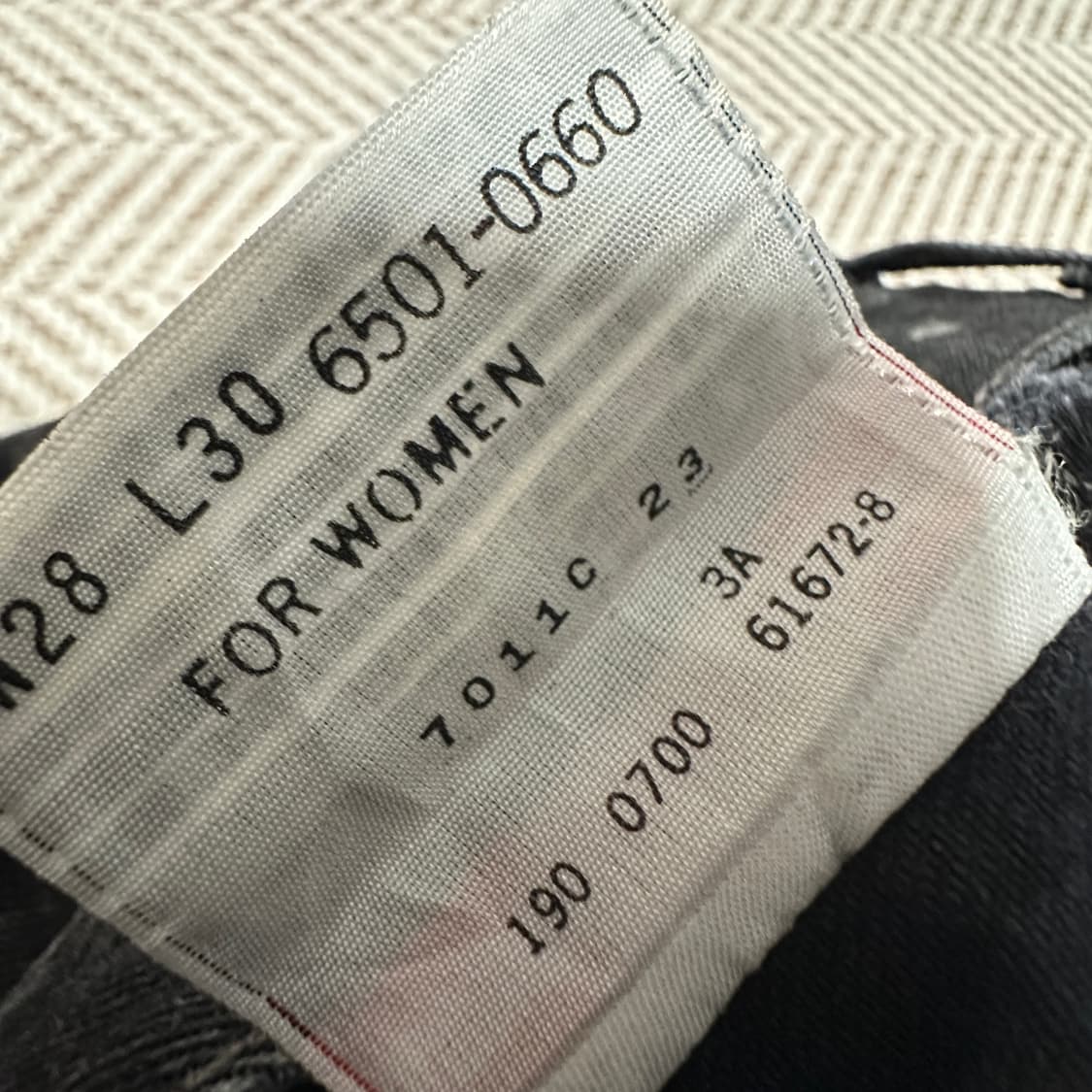 LEVI'S 501 00's mexico made black jeans 상품이미지5