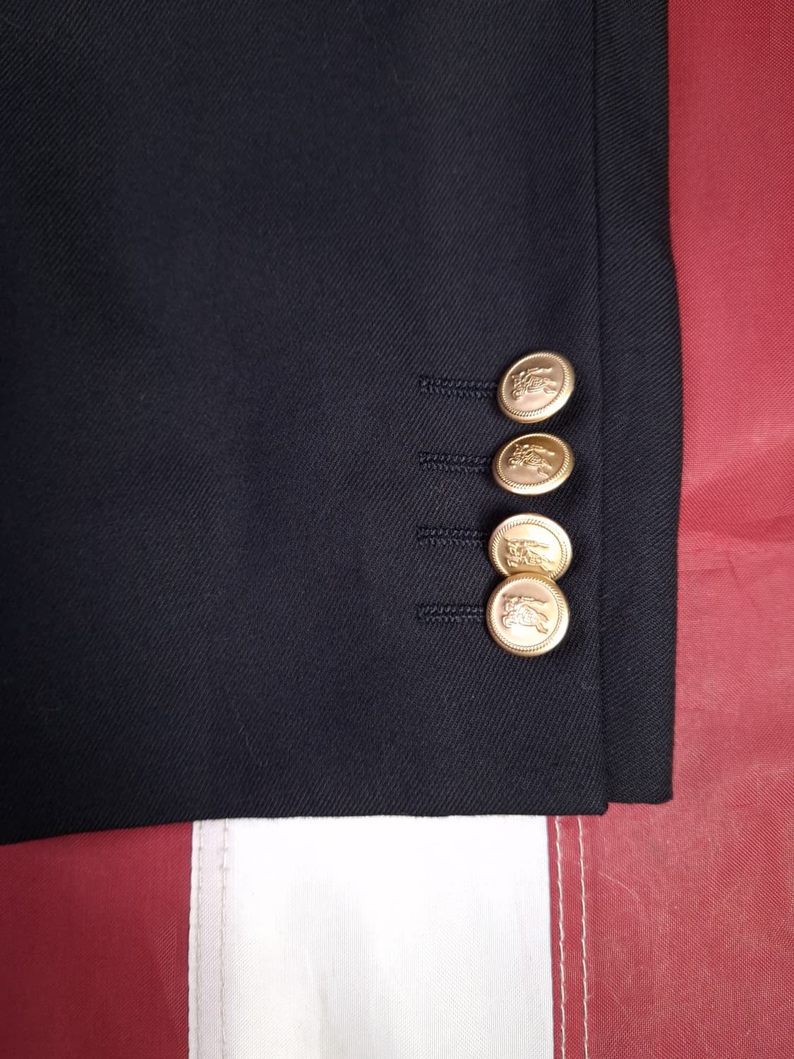 오리지날 일본판 버버리 금장 더블 블레이져 상품이미지3