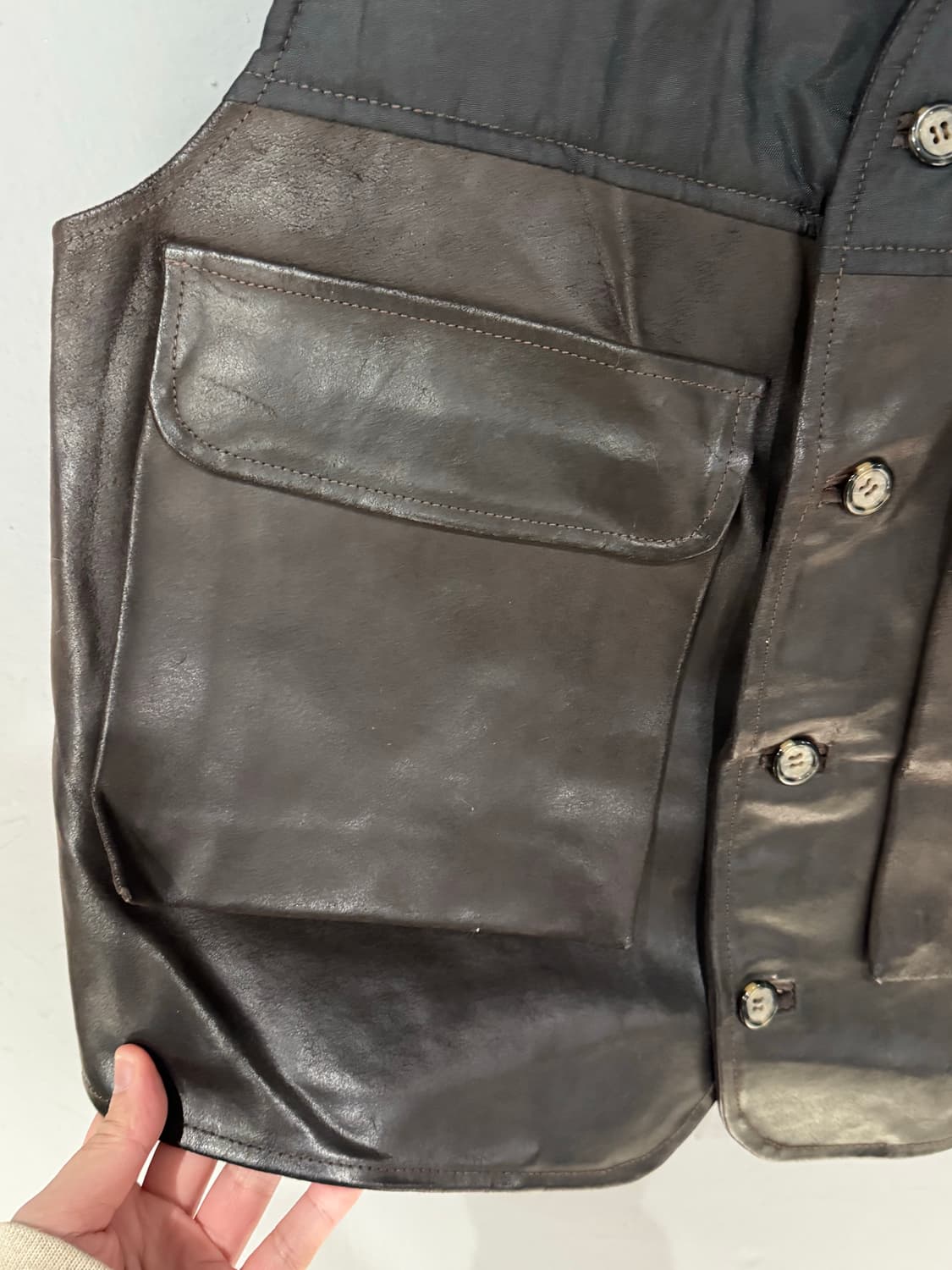 지안 카를로 로시 레더 베스트  상품이미지8