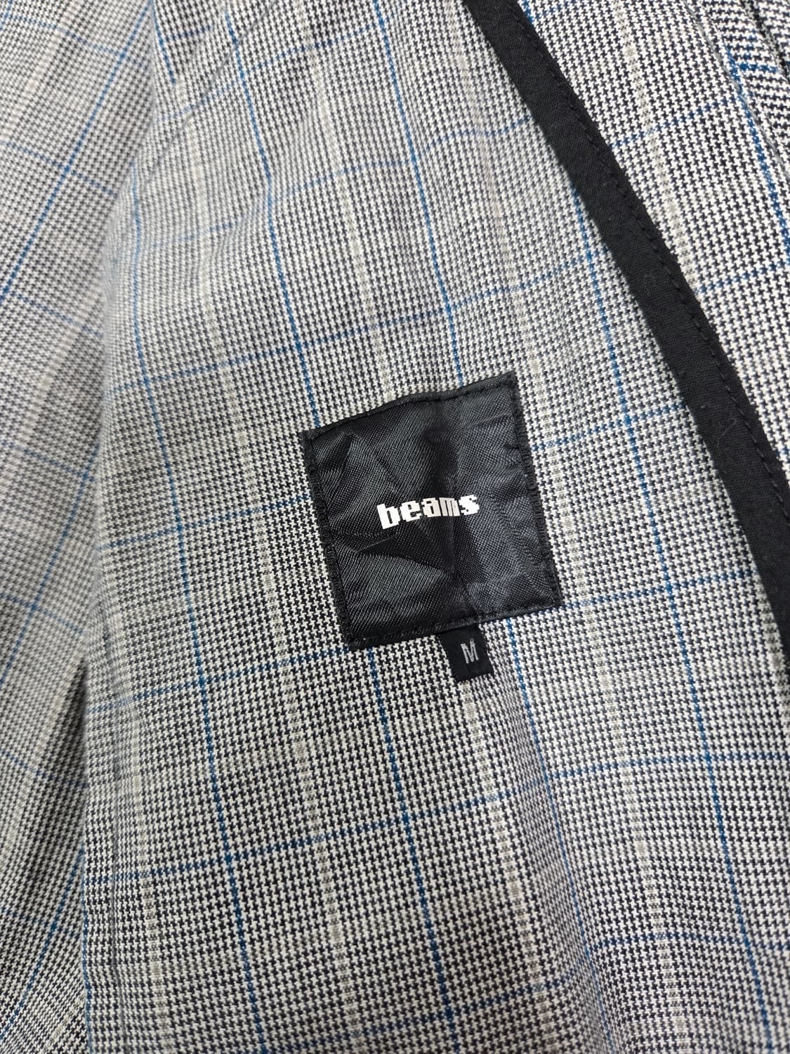 빔즈 글렌 체크 쉽스킨 디테일 워크 재킷 상품이미지9