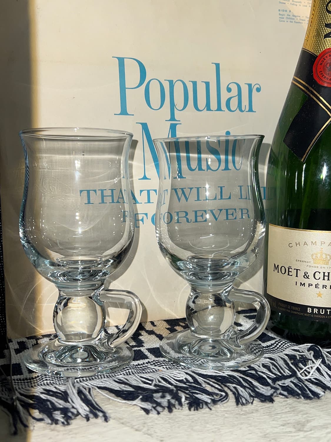 VTG 80s Irish Coffee Glas Classic Handle 상품이미지2