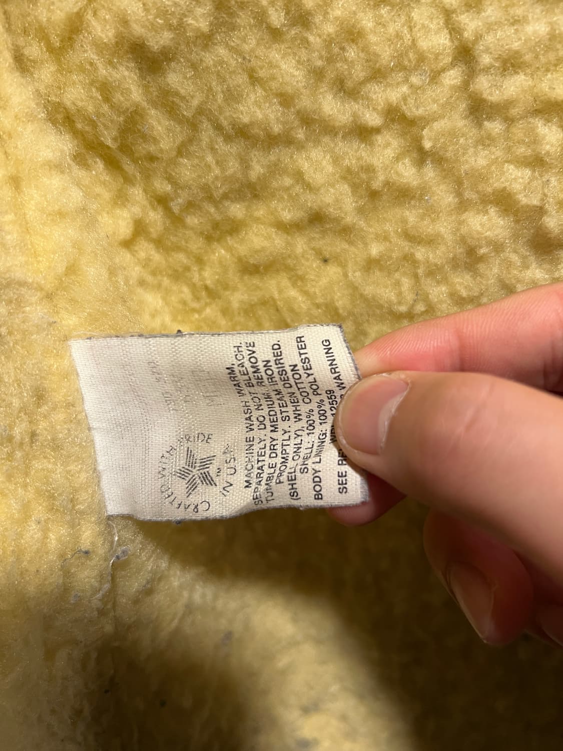 [M]80's 칼하트 Made in USA 더티워싱 브라운 워크 베스트 상품이미지6