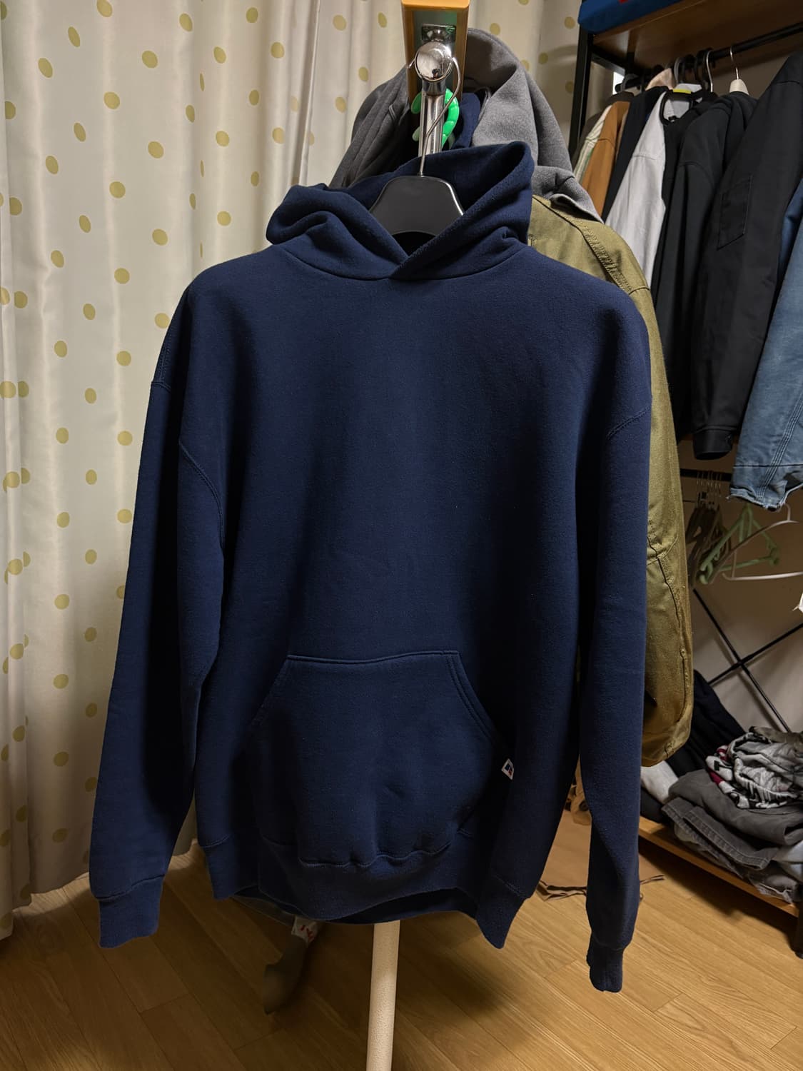 90s usa 러셀 후드 navy XL 상품이미지1