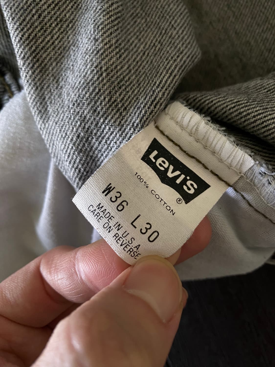 (36x30) 90s 리바이스 505 오렌지탭 흑청 블랙 USA 상품이미지2