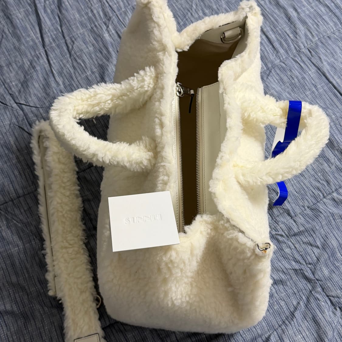 (OS) 써네이 플리스 텍스처 더플백 상품이미지4