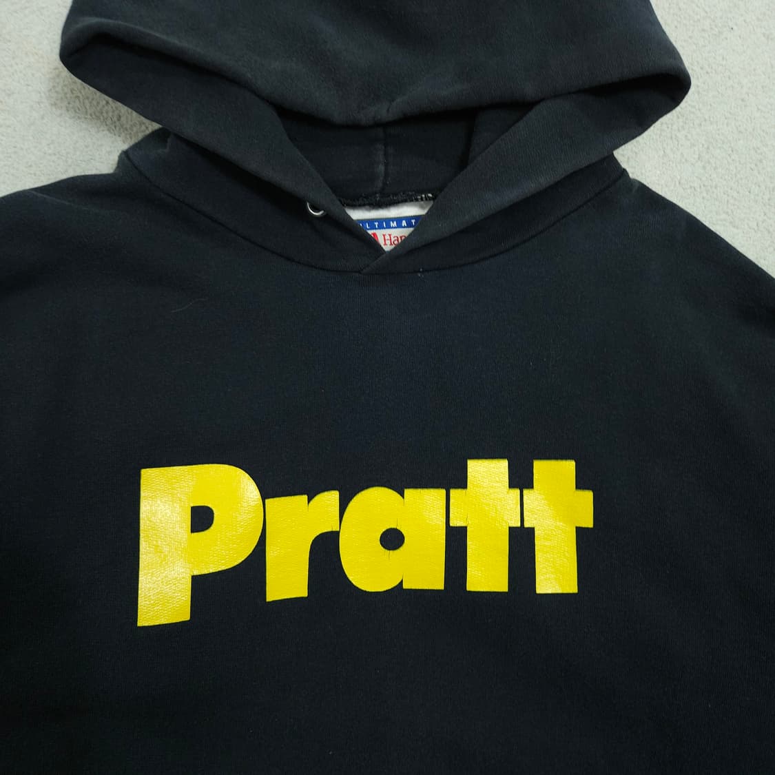 90s 헤인즈 Pratt 대학 후드티 M 상품이미지2