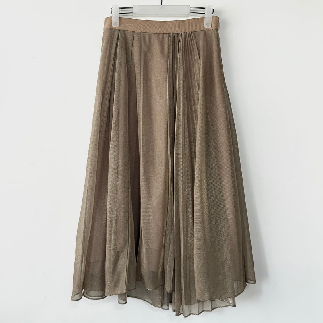 SJSJ 글리터 플리츠 밴딩 스커트 상품이미지2